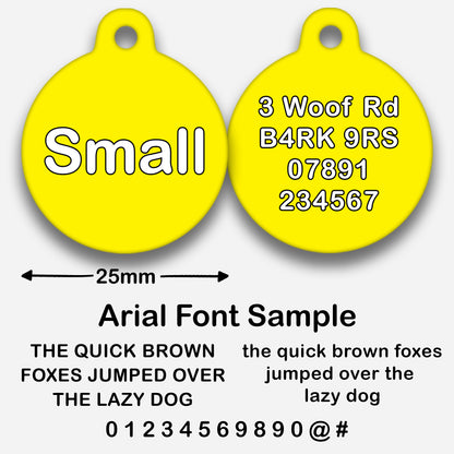 Yellow - Pet ID Tag