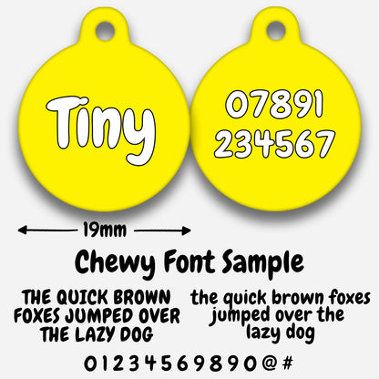Yellow - Pet ID Tag