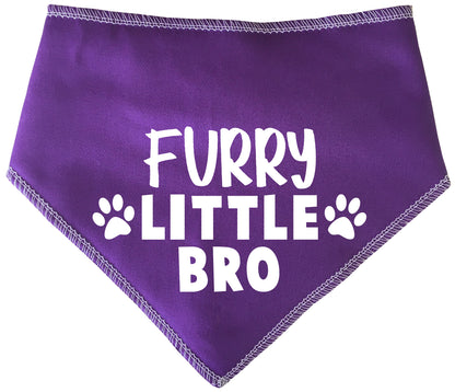 Furry Little Bro Dog Bandana