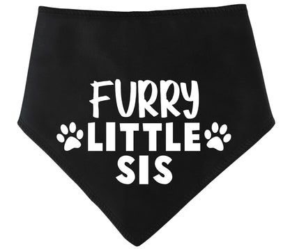 Furry Little Sis Dog Bandana