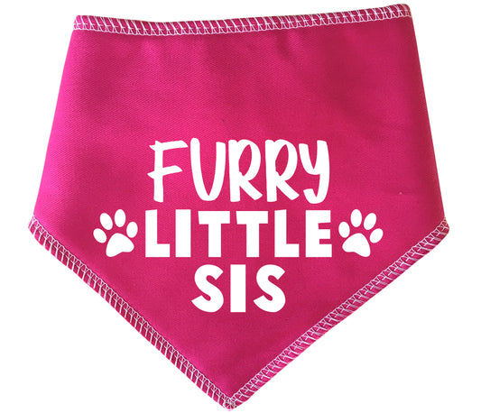 Furry Little Sis Dog Bandana