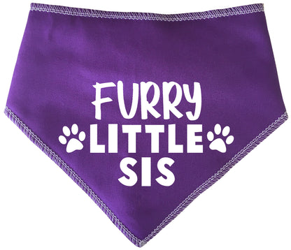 Furry Little Sis Dog Bandana