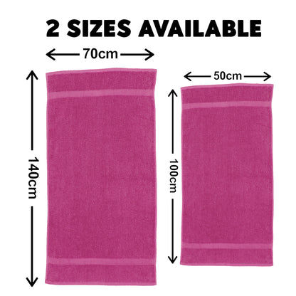 Hot Pink Cerise Pet Towel Personalised With Name or Wording