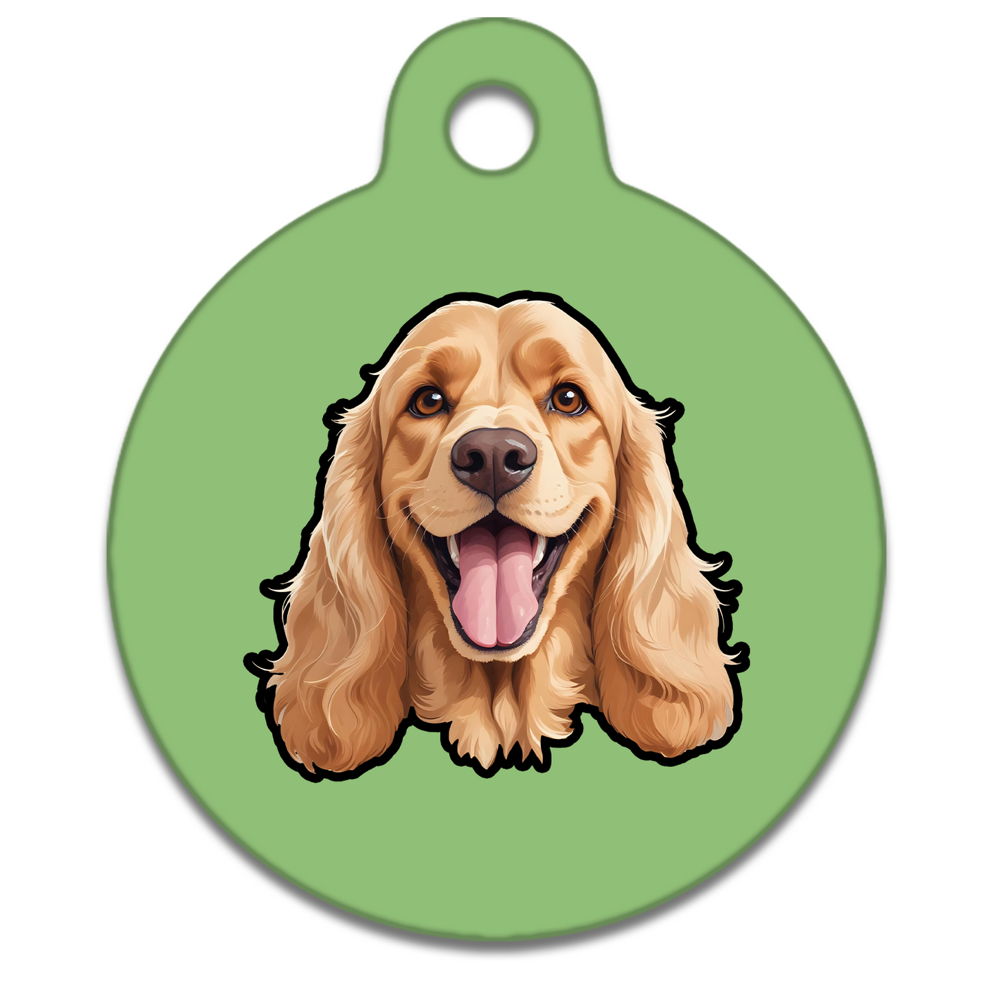 19mm Diameter Tiny Size - Spaniel Design