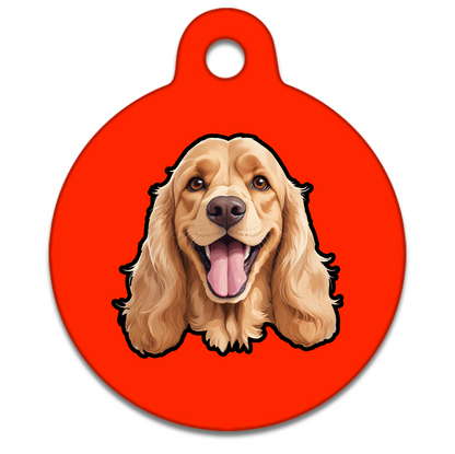19mm Diameter Tiny Size - Spaniel Design