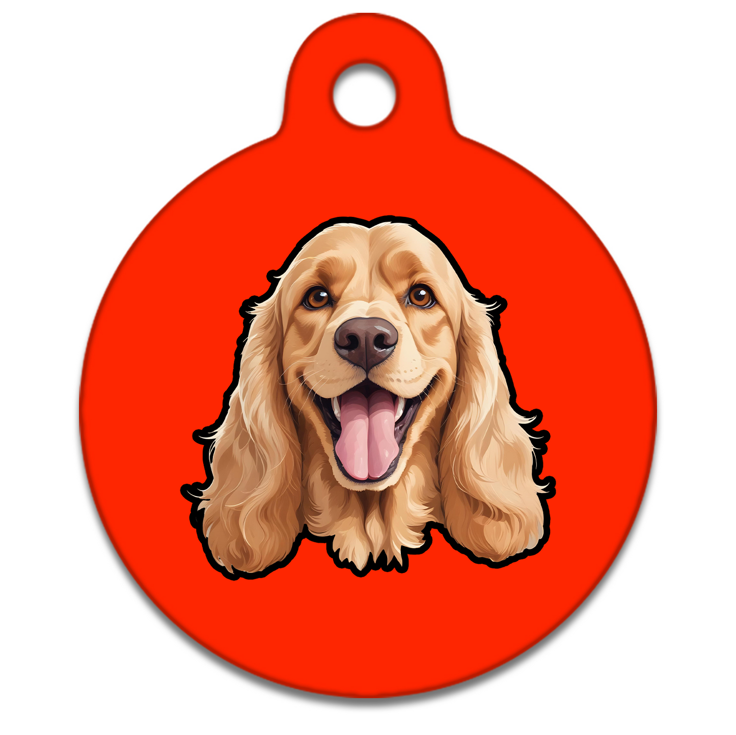 25mm Diameter Small Size - Spaniel Design