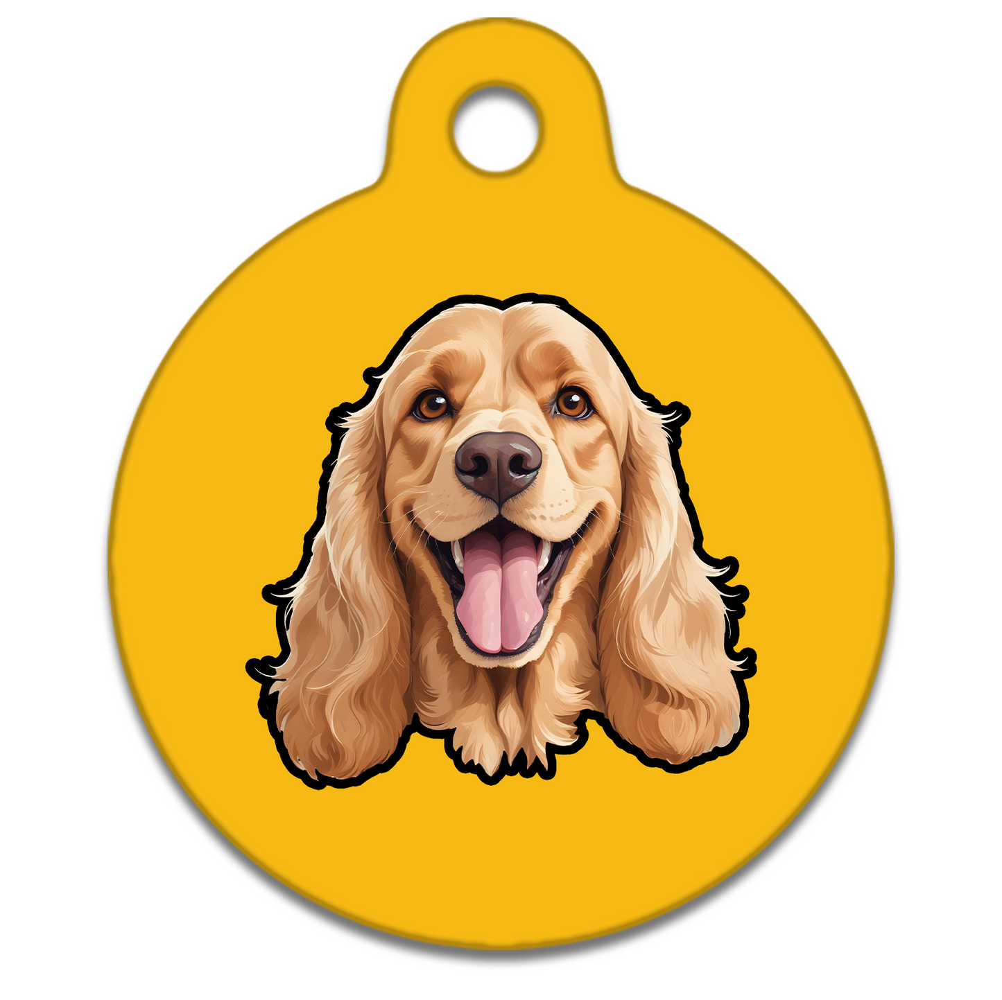 19mm Diameter Tiny Size - Spaniel Design