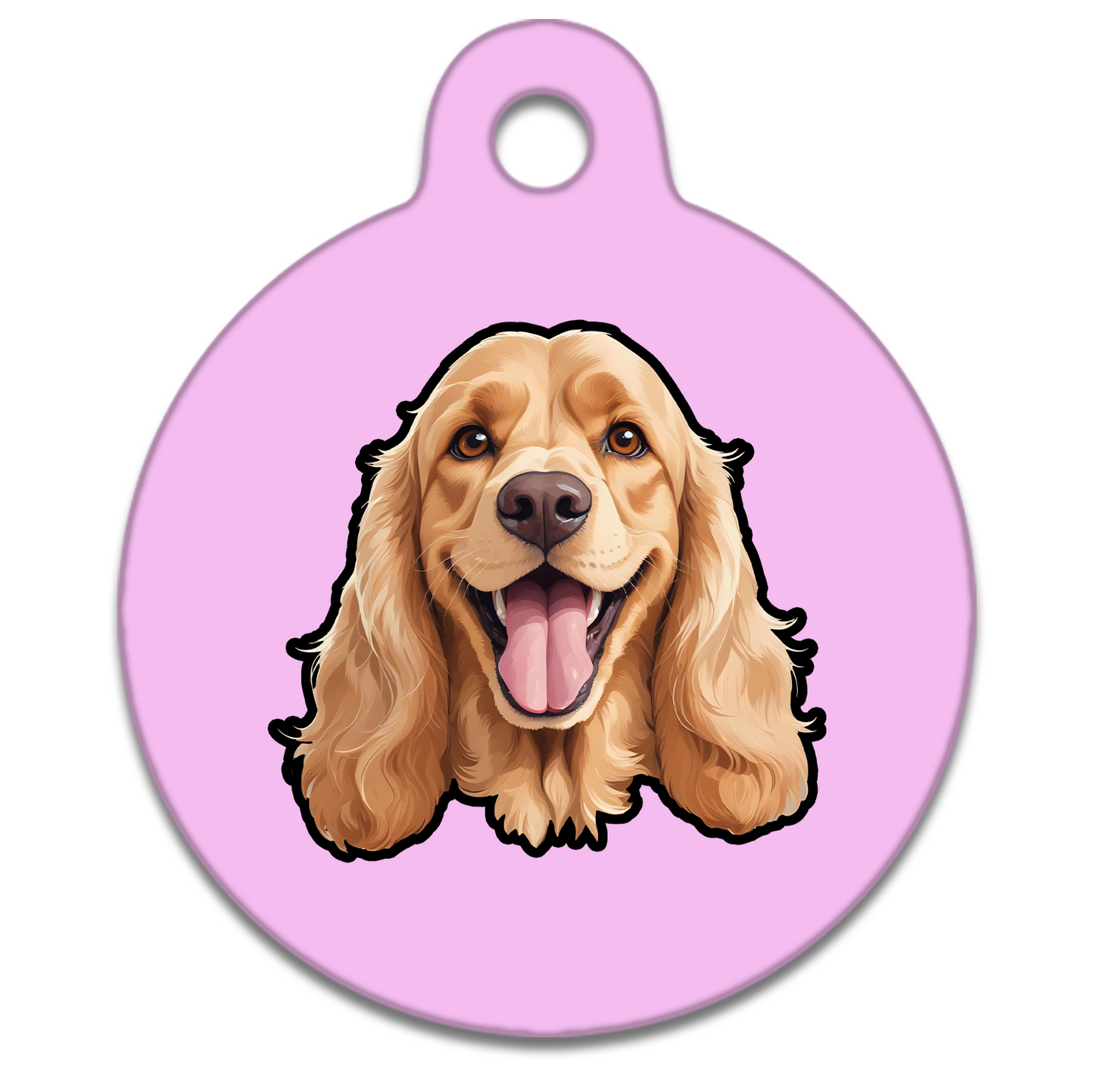 25mm Diameter Small Size - Spaniel Design