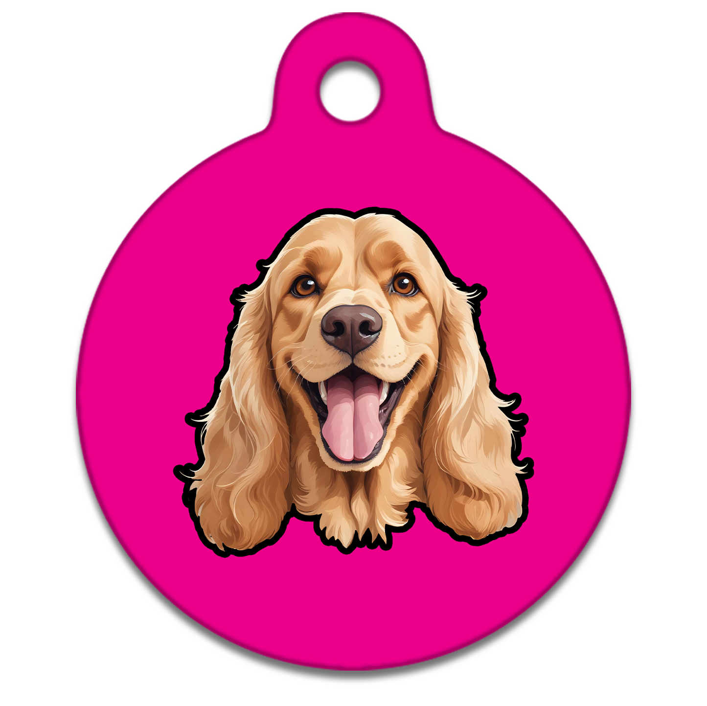 25mm Diameter Small Size - Spaniel Design