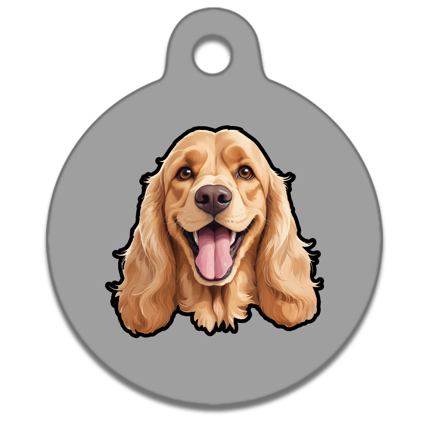 25mm Diameter Small Size - Spaniel Design