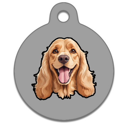 25mm Diameter Small Size - Spaniel Design