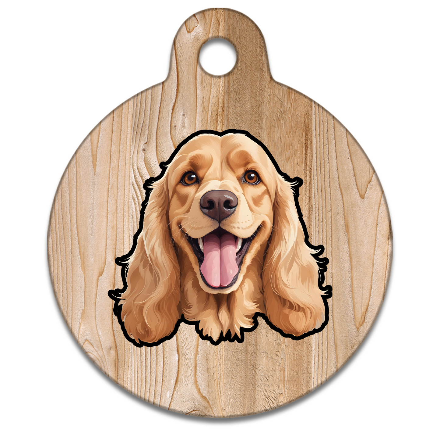 19mm Diameter Tiny Size - Spaniel Design