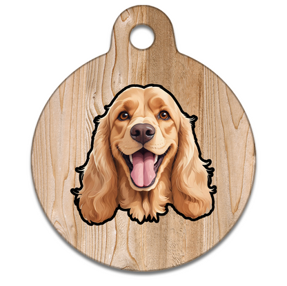 19mm Diameter Tiny Size - Spaniel Design