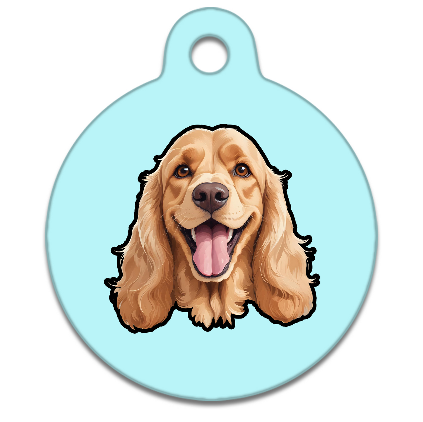 19mm Diameter Tiny Size - Spaniel Design