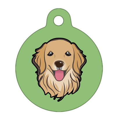 25mm Diameter Small Size - Golden Retriever Dog