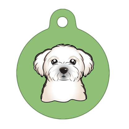 25mm Diameter Small Size - Maltese Dog