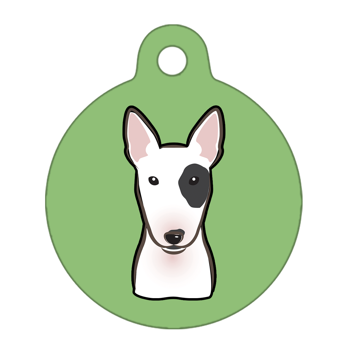 38mm Diameter Large Size - Bull Terrier Dog