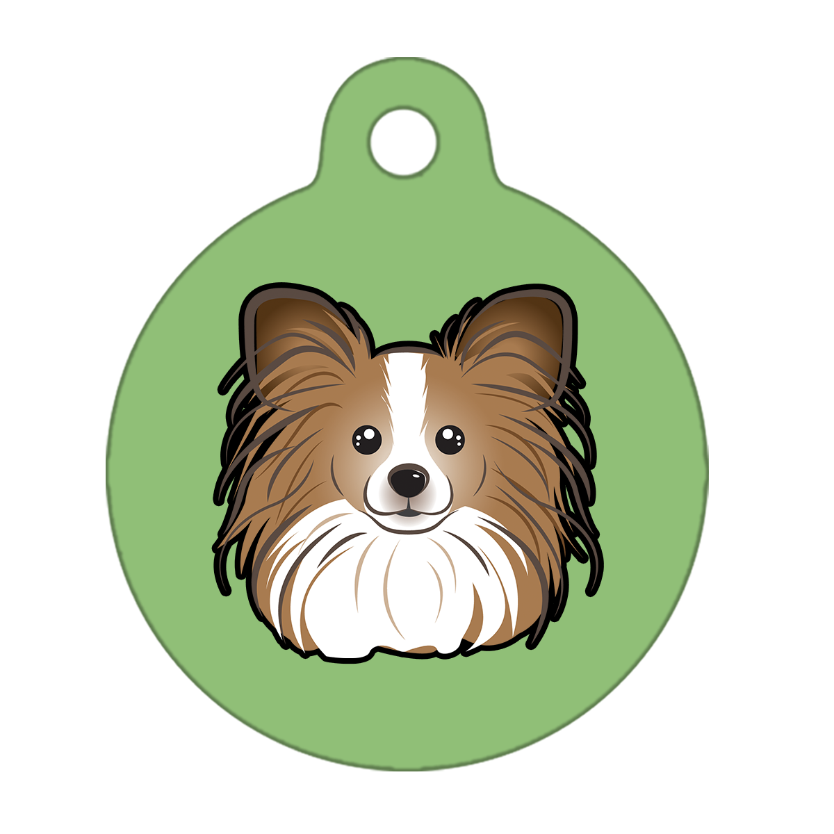 25mm Diameter Small Size - Papillon Dog