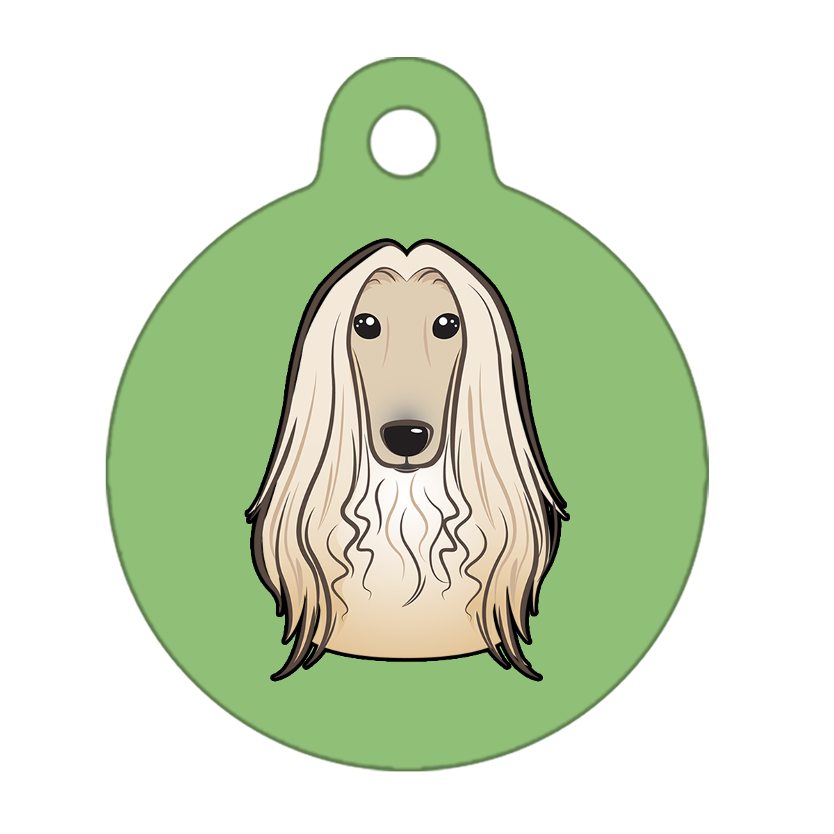 25mm Diameter Small Size - Afghan Hound Dog