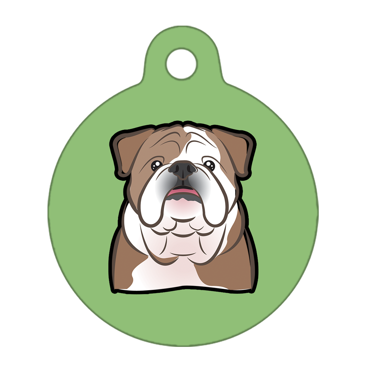 38mm Diameter Large Size - Bulldog Dog