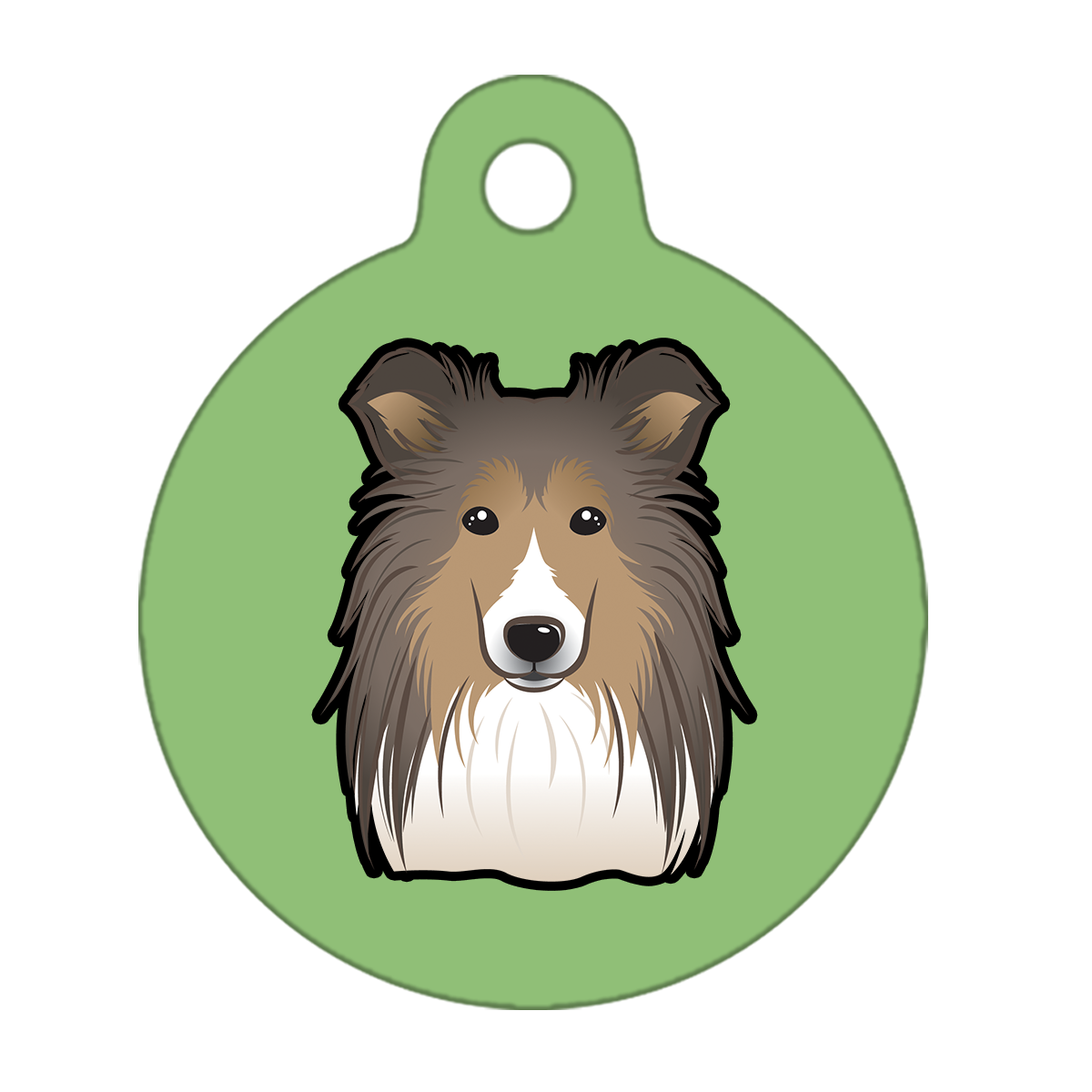 38mm Diameter Large Size - Shetland Dog