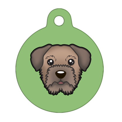 25mm Diameter Small Size - Border Terrier Dog
