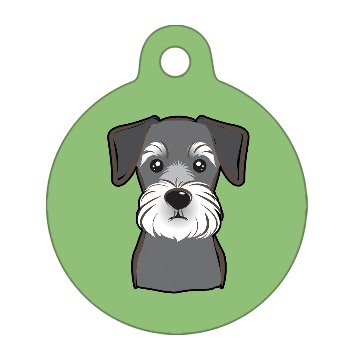38mm Diameter Large Size - Schnauzer Dog