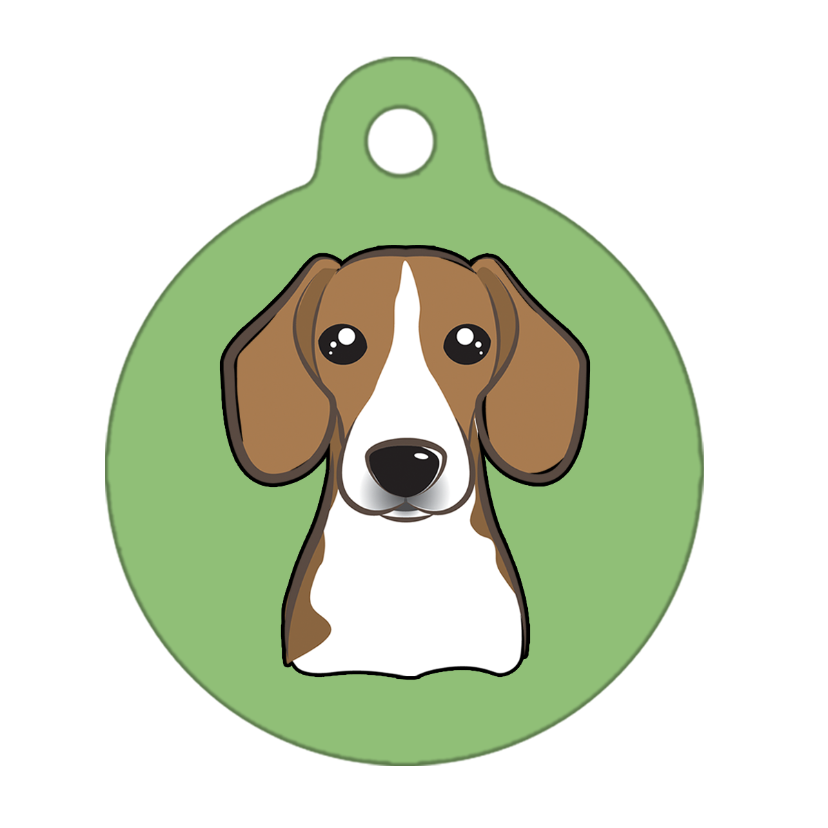 25mm Diameter Small Size - Beagle Dog