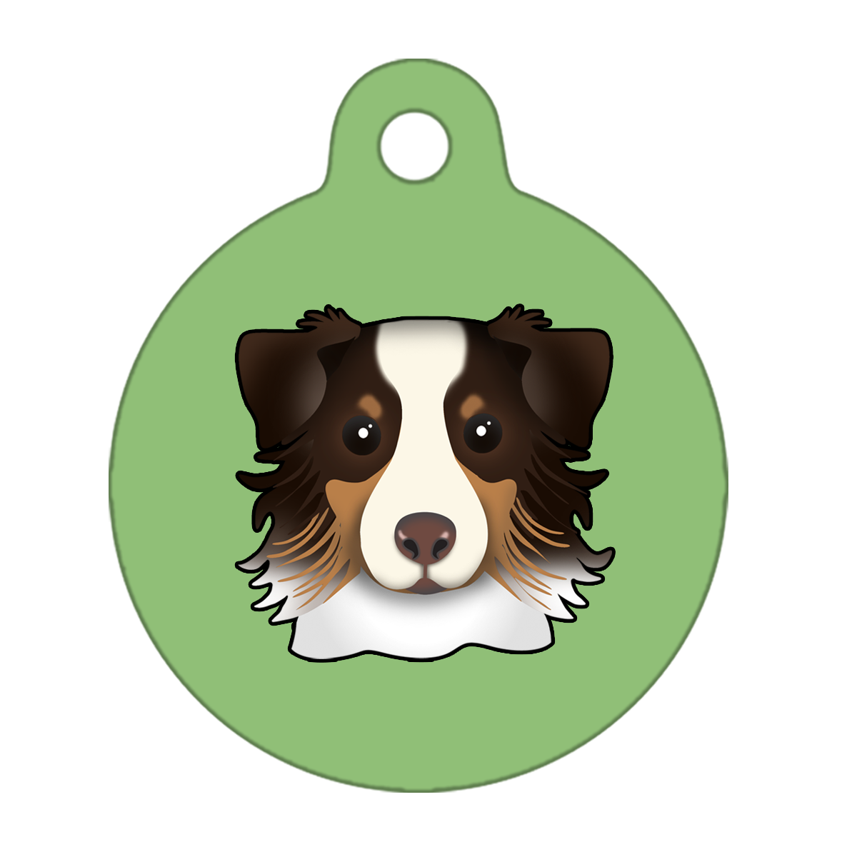 19mm Diameter Tiny Size - Australian Shepherd Dog
