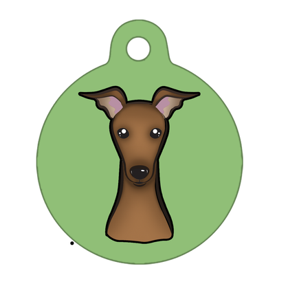 25mm Diameter Small Size - Greyhound Dog