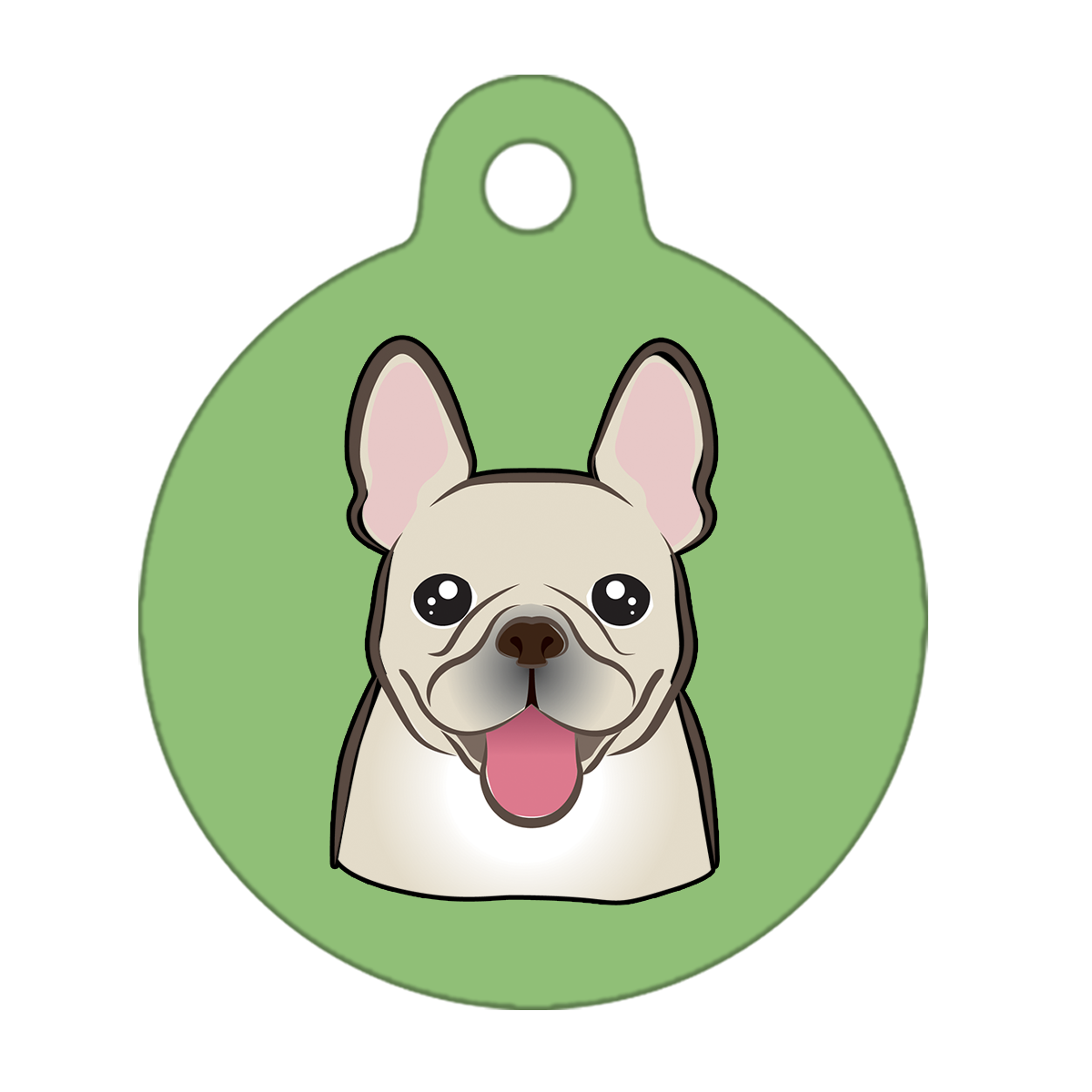 19mm Diameter Tiny Size - French Bulldog Design