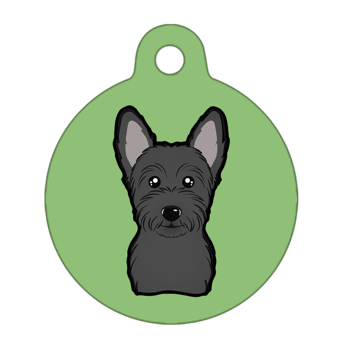 19mm Diameter Tiny Size - Scottish Terrier Dog