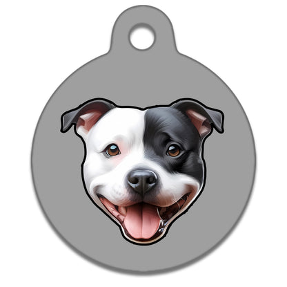 19mm Diameter Tiny Size - Staffie Dog