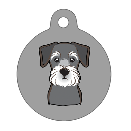 19mm Diameter Tiny Size - Schnauzer Dog