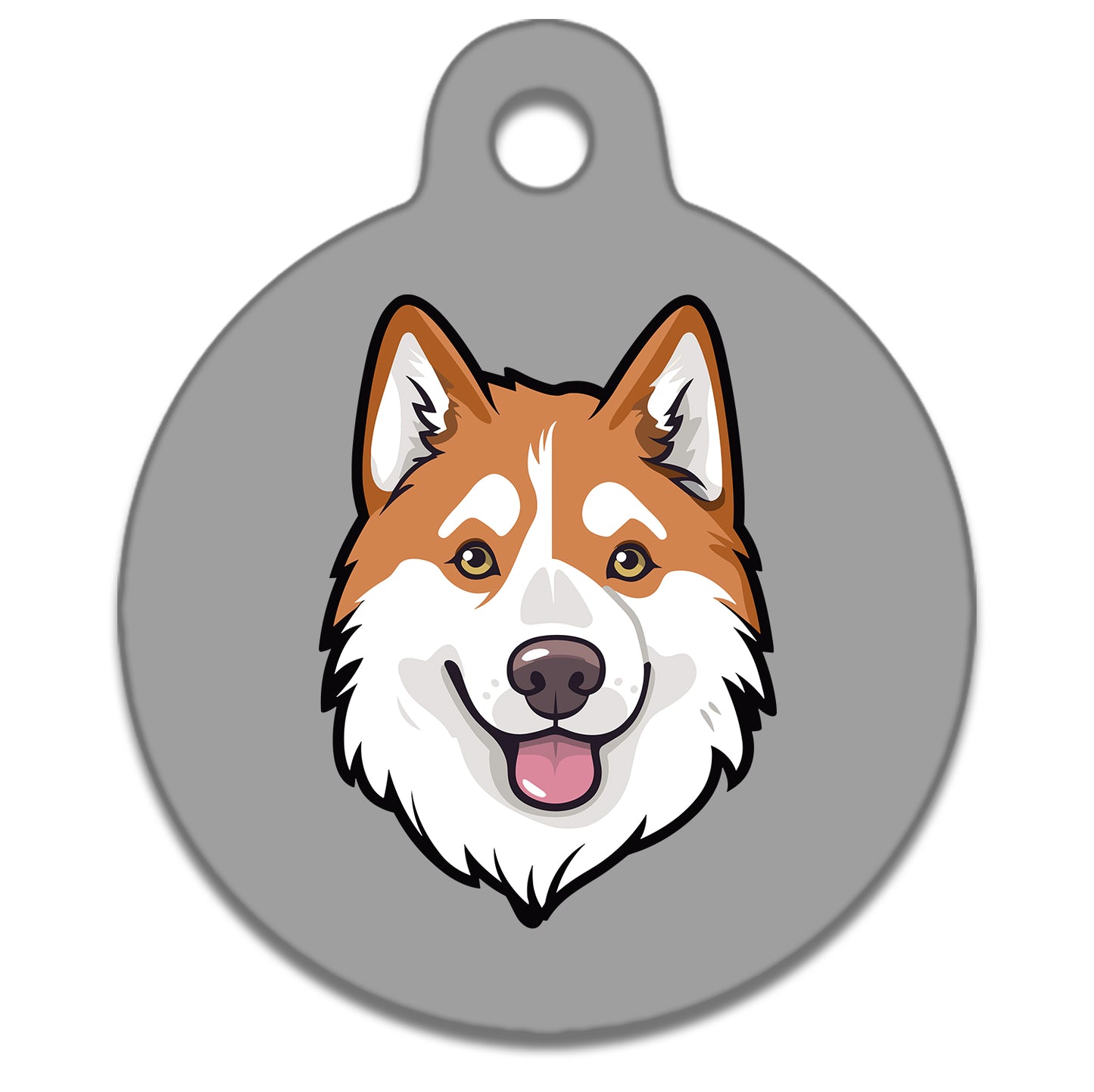 38mm Diameter Large Size - Husky Malamute Dog