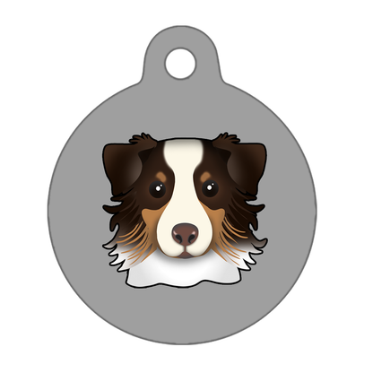 38mm Diameter Large Size - Australian Shepherd Dog
