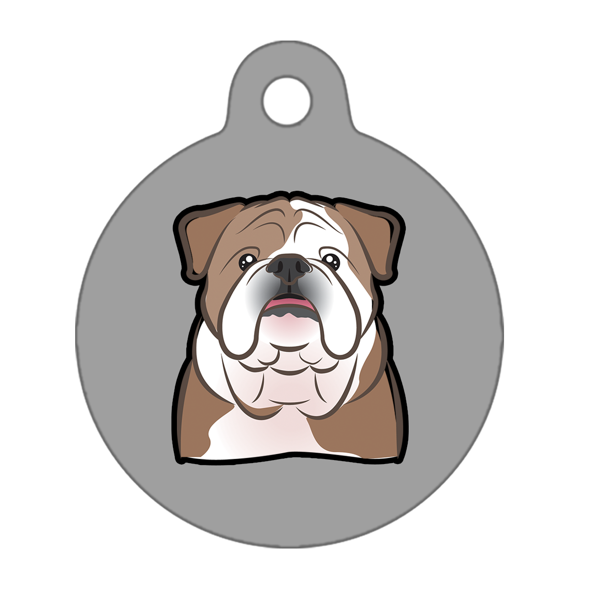 38mm Diameter Large Size - Bulldog Dog