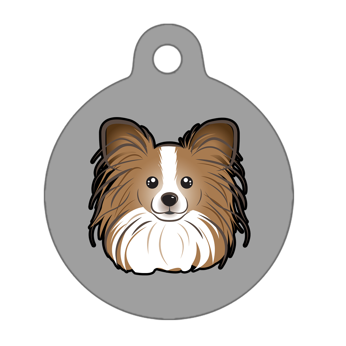 19mm Diameter Tiny Size - Papillon Dog