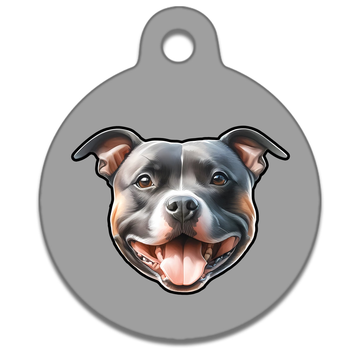 19mm Diameter Tiny Size - Staffie Dog