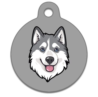 31mm Diameter Medium Size - Husky Malamute Dog