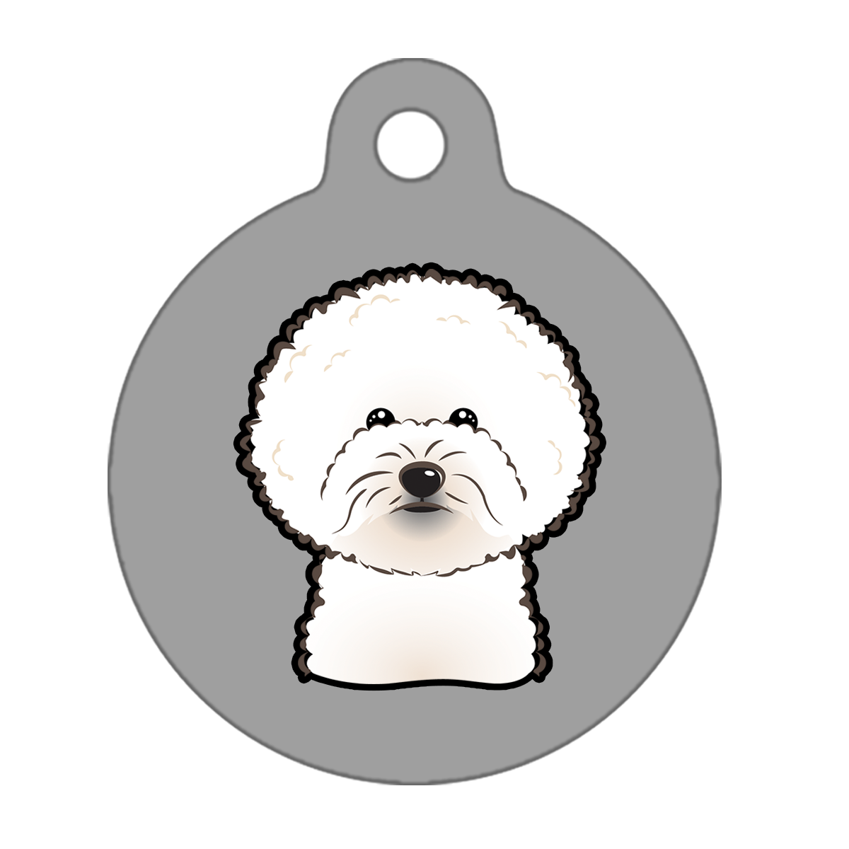 38mm Diameter Large Size - Bichon Frise Dog