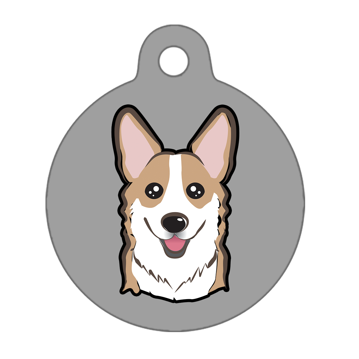 25mm Diameter Small Size - Corgi Dog