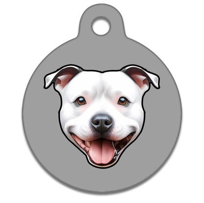19mm Diameter Tiny Size - Staffie Dog