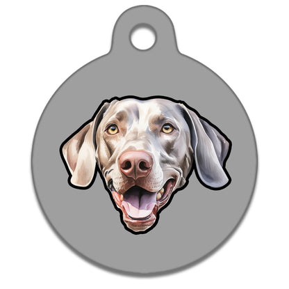 38mm Diameter Large Size - Weimaraner Dog