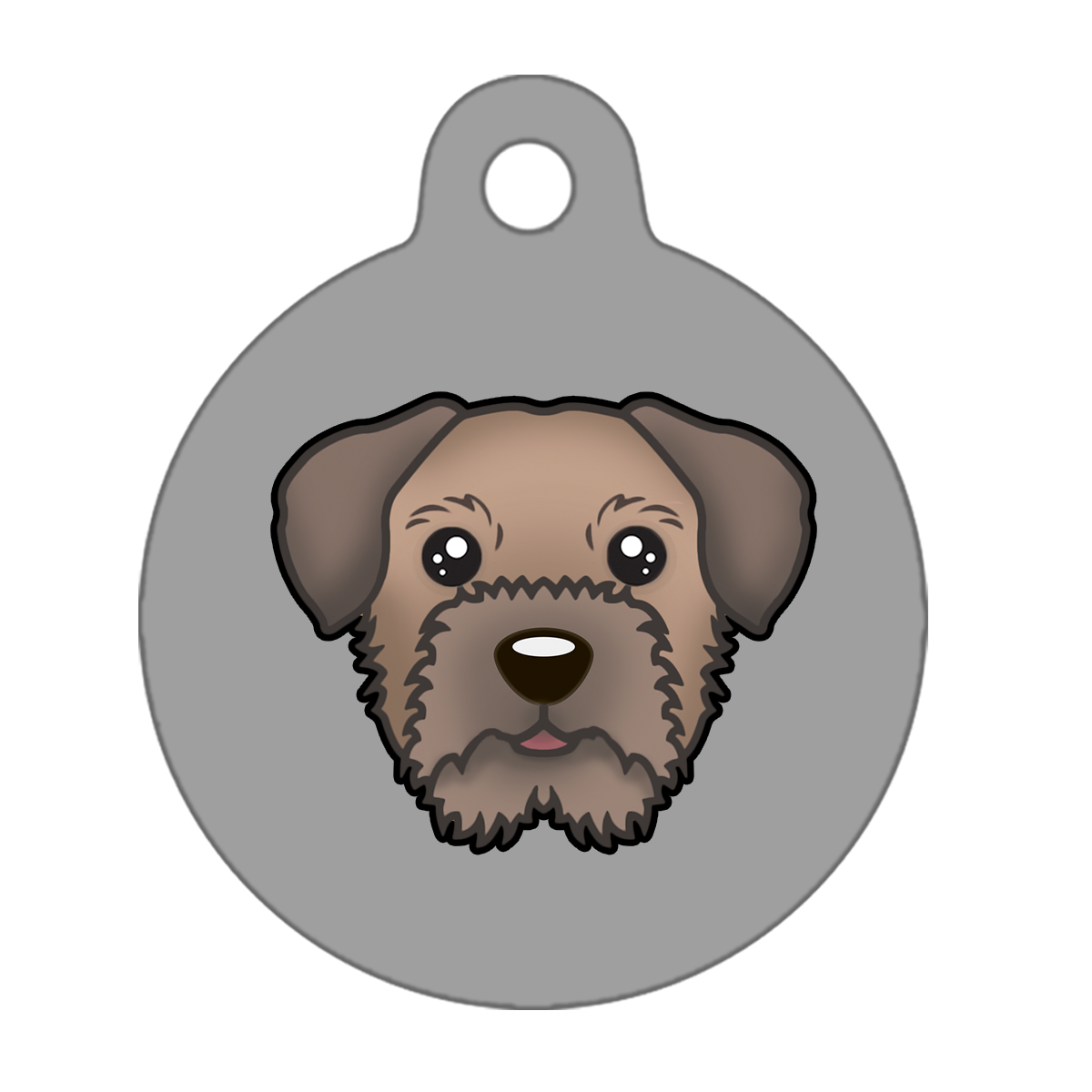 31mm Diameter Medium Size - Border Terrier Dog