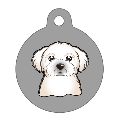 25mm Diameter Small Size - Maltese Dog