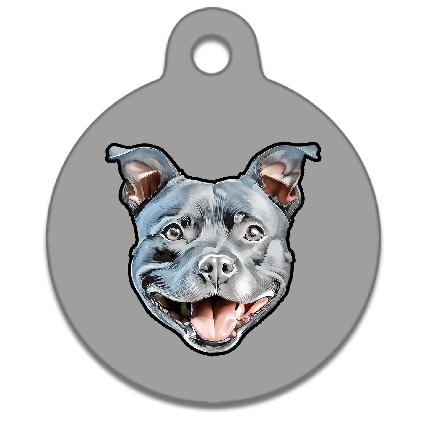 19mm Diameter Tiny Size - Staffie Dog