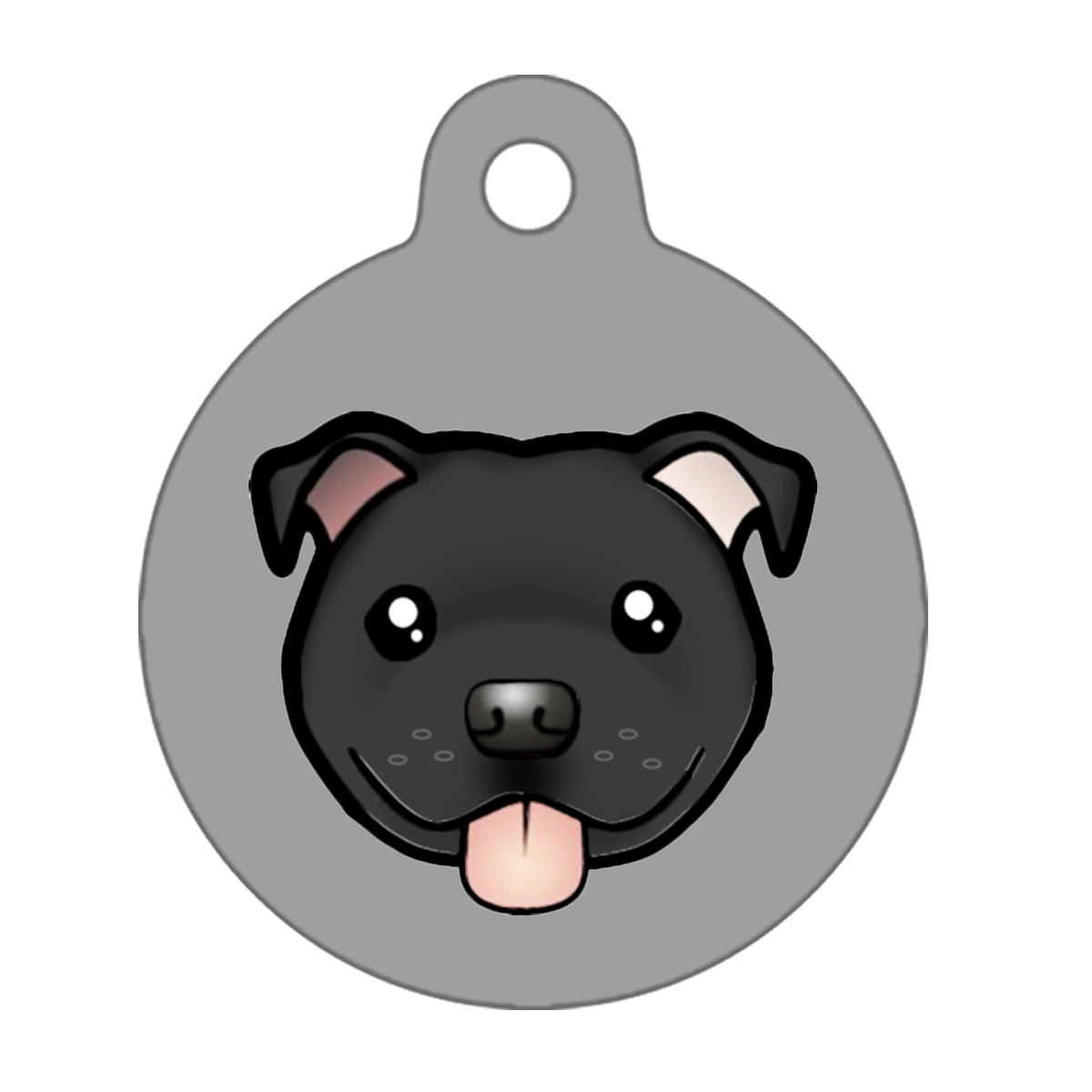 25mm Diameter Small Size - Staffie Cartoon Dog