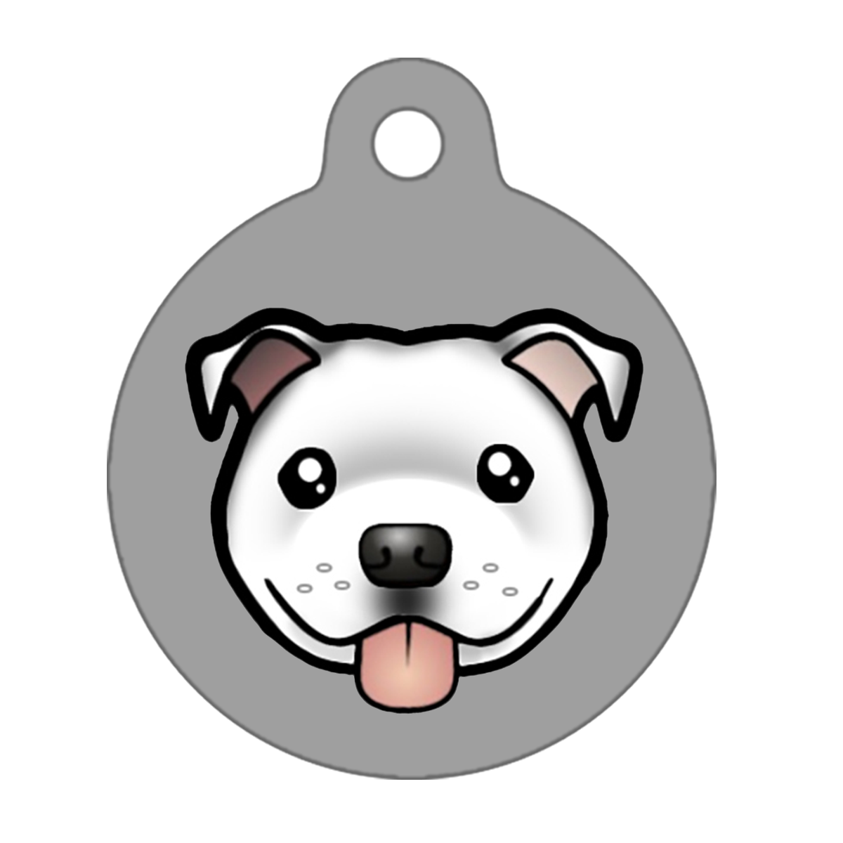 25mm Diameter Small Size - Staffie Cartoon Dog