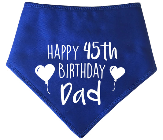 Happy Birthday Dad With Any Age Dog Bandana